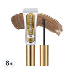 홀리카홀리카 브로우 코렉팅 쉐이퍼 9ml, 02 다크브라운, 6개