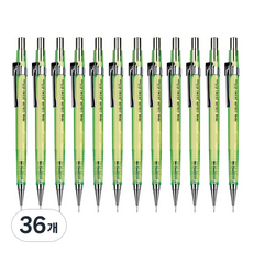 JAVAPEN 透明彩色製圖自動鉛筆 萊姆綠, 0.5mm, 36個