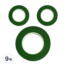 Kindmyzzoo 花朵膠帶 綠色, 9個