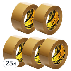 Sinil Tape 紙箱膠帶 輕包裝 48mm x 80m, 黃色, 25個