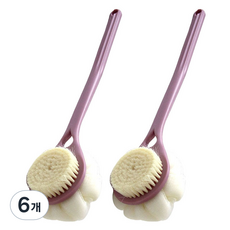 리버그린 버블 양면 바디브러쉬, 핑크, 1개입, 6개