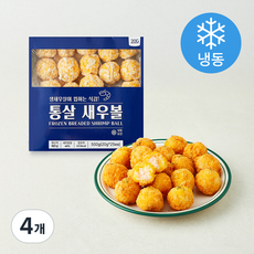 지엔씨푸드 통살 새우볼 25개입 (냉동), 500g, 4개