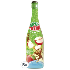 트위스트앤드링크 파티 사과맛 탄산음료, 750ml, 5개