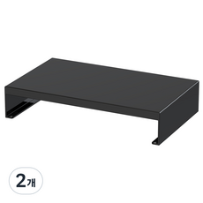 다유즈 다용도 메탈 모니터 정수기 받침대 소 DU-MS40BK, 블랙, 2개