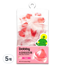 Dobby 필러블 구미 복숭아맛, 103g, 5개