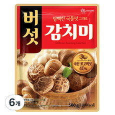 대상 버섯 감치미, 500g, 6개