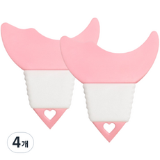 Areumtree 睫毛膏眼妝輔助工具 眉毛輔助器, 粉紅色, 4個