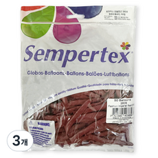 셈퍼텍스 요술풍선 260S 50p, 임페리얼레드, 3개