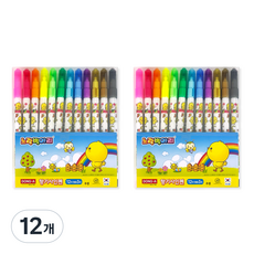 동아 노랑병아리 사인펜 향기, 12색, 12세트