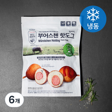 존쿡델리미트 팜프레시 부어스첸 핫도그 6개입 (냉동), 300g, 1개입, 6개