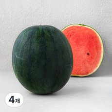 한반도 까망 애플수박, 2kg 미만, 4개