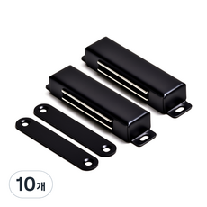 Sonjabisesang 不鏽鋼磁吸嵌入式拉環 黑色, 10個