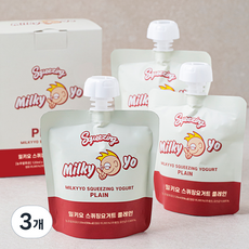 밀키요 스퀴징 요거트 플레인, 120ml, 3개입, 3개