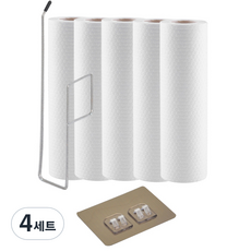 Slip On清潔抹布 5入+置物架+掛勾 2入組 PK128, 4組, 5個