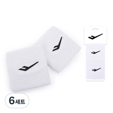 프로스펙스 손목밴드, 화이트, 6세트