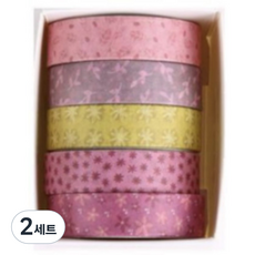 KOKA 自然設計紙膠帶5種套組 09 夏威夷, 2套, 混合色