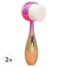 DeepTalk 雙面矽膠毛孔深層清潔洗臉刷 DT0778, 金色, 2個