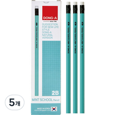 DONG-A 學校鉛筆 2B, 薄荷, 60個