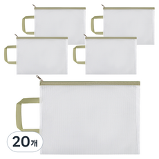 Miso Roun 手提文件收納袋 33 x 24 cm, 20個, 綠色