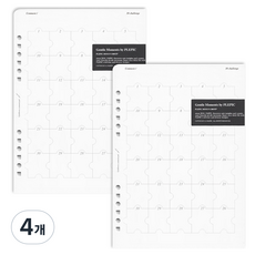 플레픽 업다운 코멘트패드 리필속지 스탠다드 30챌린지, 4개, 20개입