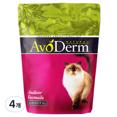 아보덤 고양이 인도어 포뮬러 건식사료, 1.2kg, 4개