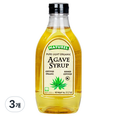 나뚜렐 유기농 아가베 시럽, 1kg, 3개