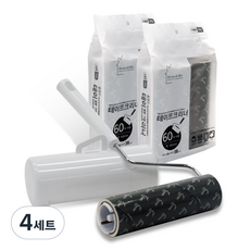 Home&Me 超強力斜切除塵滾輪 手柄本體 + 收納盒 + 補充包6入, 4套