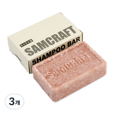 샘크래프트 약산성 핑크 5.5 샴푸바, 120g, 3개