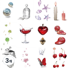 Pang Seller 時尚刺青紋身貼紙 12p, 3個, 03 3D彩色