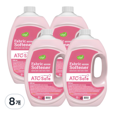아토세이프 섬유유연제 핑크로즈 본품, 2.5L, 8개