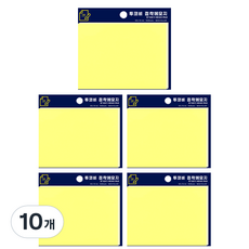 TUCO.B 自黏便條紙 100 x 76 mm, 黃色, 10個