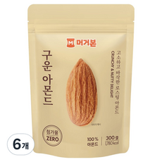 머거본 구운 아몬드, 300g, 6개