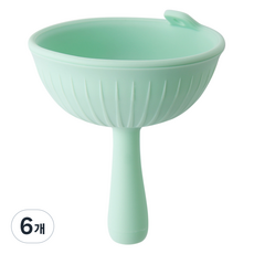 이지실리 실리콘 다용도 접이식 깔때기, 민트, 6개
