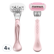 女用4層刀片可替換美體刀, 4個, 1入