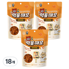 잇츠타임 강아지 먹을때요 오븐베이크칩 간식, 80g, 18개, 진미새우칩