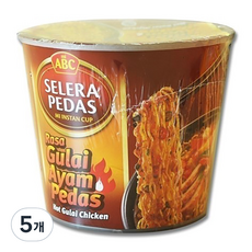 ABC 미 인스턴트 컵 라사 굴라이아얌쁘다스 60g, 5개