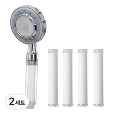 코시나 3 컨트롤 정수 샤워기 + 필터 4p, 2개, 혼합색상