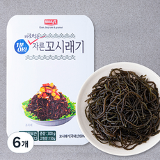 나무새 자른 꼬시래기, 300g, 6개