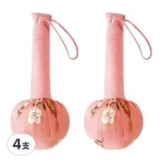 艾草按摩槌 按摩神器 15cm, 顏色隨機, 4支