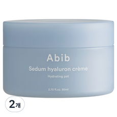 아비브 수분초 히알루론 크림 하이드레이팅 팟, 2개, 80ml