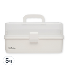 엘엘리빙 애니박스 구급상자 화이트, 5개