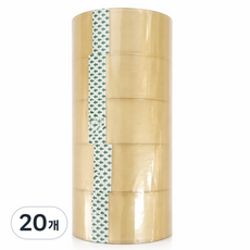 데일리툴 저소음 택배 경포장용 투명 박스테이프 48mm x 40m, 20개
