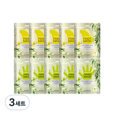 라라스킨 샤이니 앤 스무스 핸드 14g x 5p + 풋 마스크팩 16g x 5p 세트, 150g, 3세트