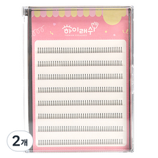 젤리해머 하이래쉬 대용량 가닥 인조 속눈썹 8줄 9mm, 2개, 바비 A