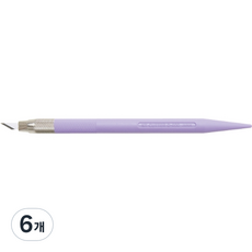 커터몰코리아 NT커터 파스텔 아트 나이프 공예용칼 D-401P, 보라, 6개