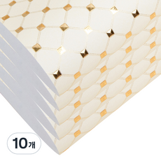 Golden Pop 菱形包裝紙, 象牙白, 10個