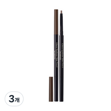 스킨푸드 초코 아이브로우 슬림 펜슬 0.13g, 2호 브라운, 3개