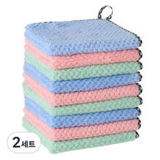 EYNSTORY Daygel 蓬鬆柔軟超細纖維廚房抹布 3款 x 3入組, 2套