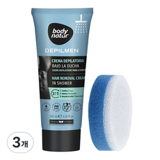 바디네이처 데필맨 인 샤워 제모크림 팔/다리용, 200ml, 3개