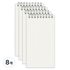 JF Company J.Four 透明封面便攜迷你筆記本, 8個, 格線